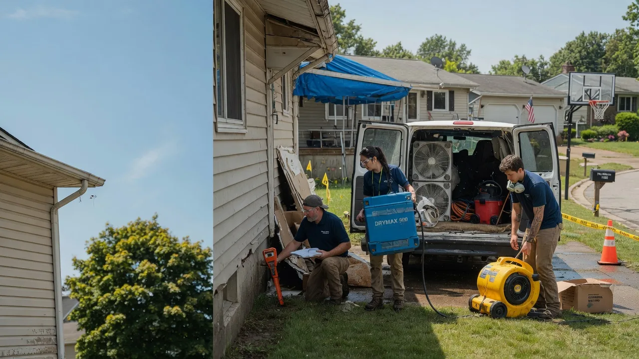 Ceiling Leak Cleanup in Londonderry, OH near me
