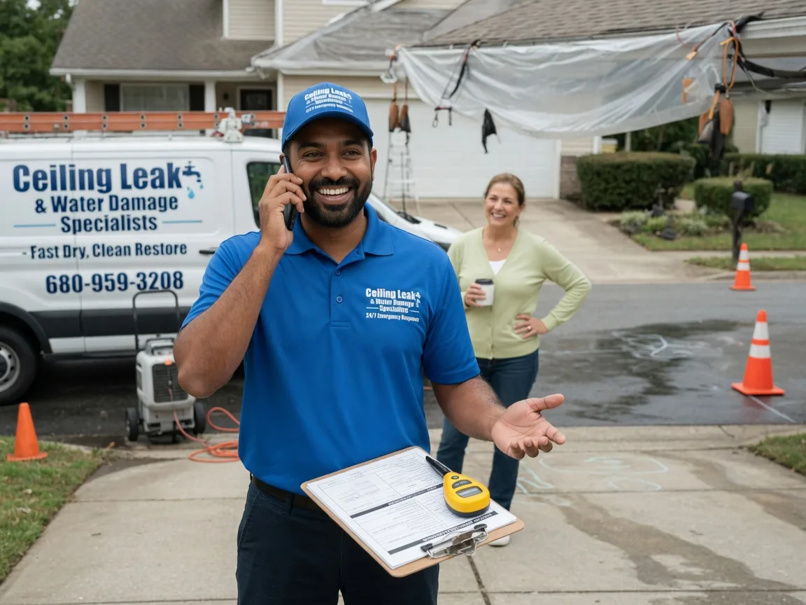Ceiling Leak Cleanup Londonderry, OH FAQs